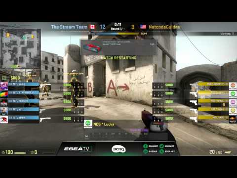 TeamStreamTeam vs. Netcode Guides - ESEA Invite S16 - de_dust2