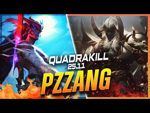 PZ ZZANG Yone QuadraKill - Yone vs Aatrox TOP Patch 25.11 - Grandmaster Gameplay