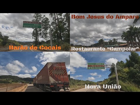 Barão de Cocais-MG, Bom Jesus do Amparo e Nova União. [BR-381 MG]. Gravado em 11/05/2025.