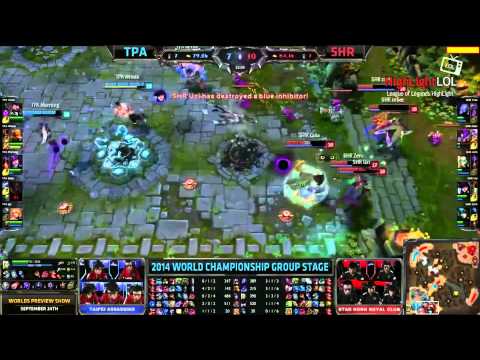 Highlight TPA vs SHR Day1 Taipei Assassins vs Star Horn Royal ClubLoL S4 World Championship
