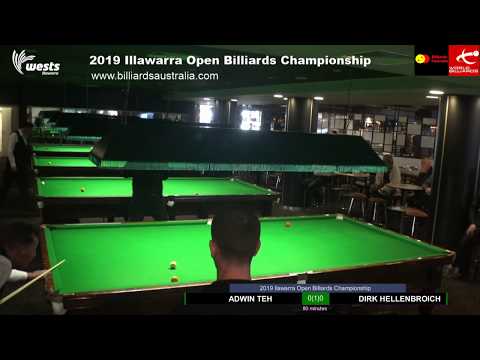 Billiards, Day One games, 2019 Illawarra Open Billiards Championship