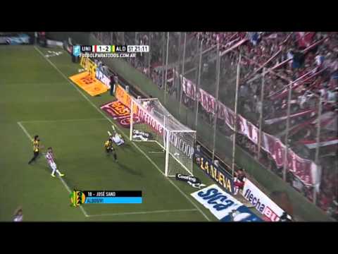 Gol de Sand. Unión 1 - Aldosivi 2. Liguilla Pre-Sudamericana. Primera División 2015. FPT.