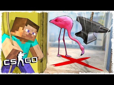 РОЗОВЫЙ ГУСЬ ТРОЛЛЬ vs СТИВ МАНЬЯК В CS:GO!!!