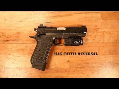 Kimber KDS9C Rail 1911 9mm Magazine Catch Reverse For Left Handed Shooters