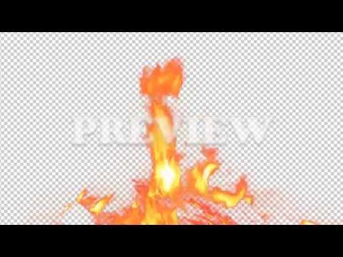 Real Fire Flame 11 - Pre Keyed with Alpha Channel