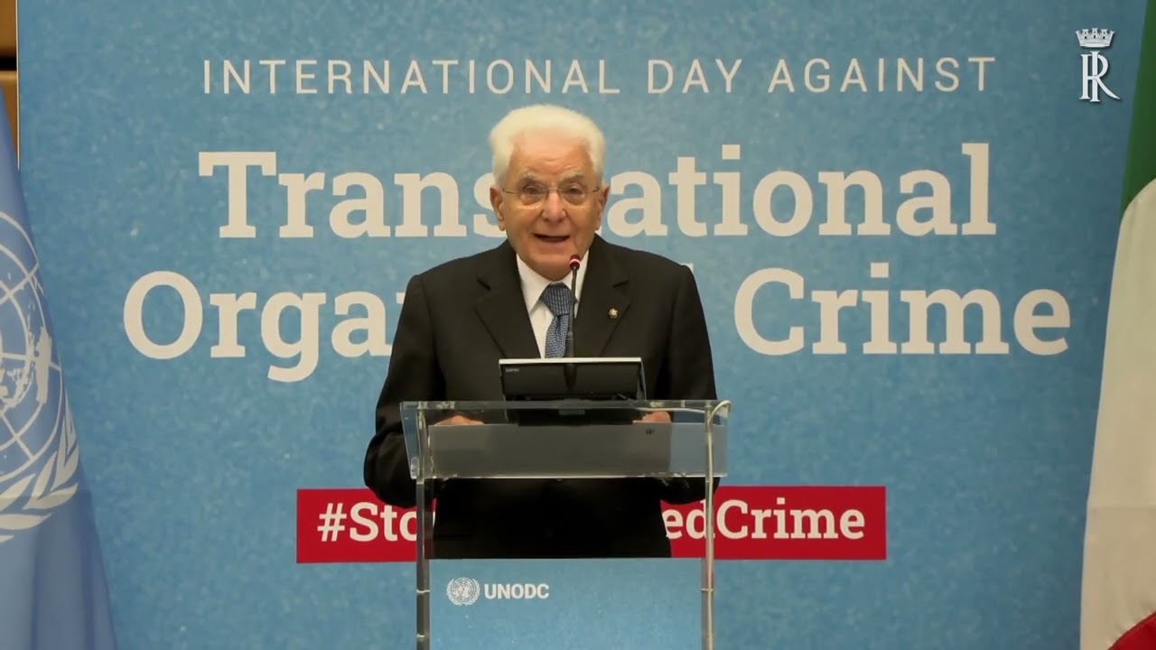 MATTARELLA RICORDA FALCONE E BORSELLINO ALLA CERIMONIA PER LA CONVENZIONE DI PALERMO ALL’UNODC