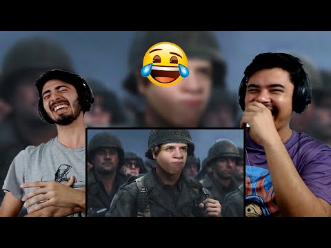 REACT SÓ B@L@ NO DIA D! - Call of Duty WW2 (Games EduUu)