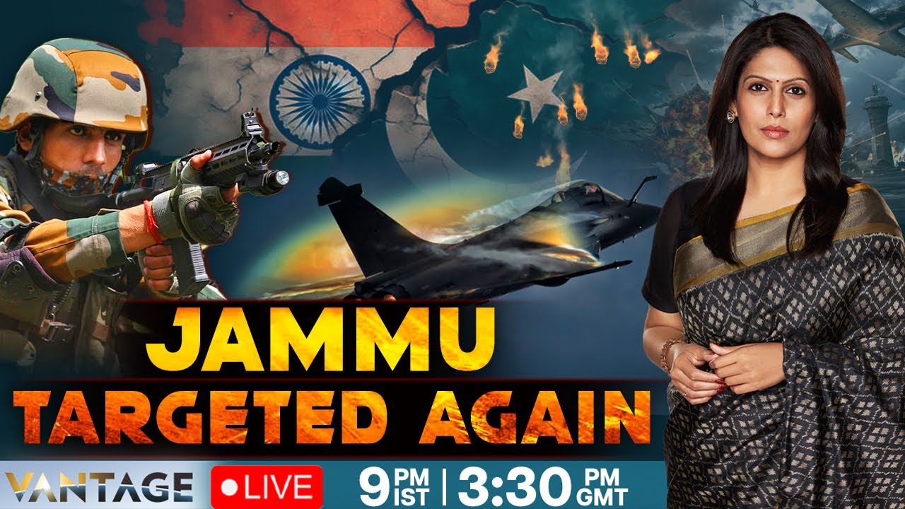 Operation Sindoor LIVE: Jammu Attacked Again, Sirens & Explosions Heard | Vantage with Palki Sharma