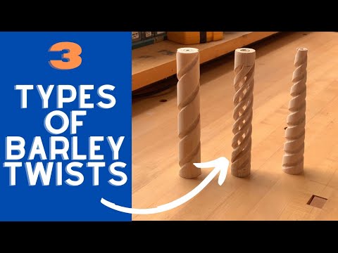 Wood Turning: Three styles of Barley Twist
