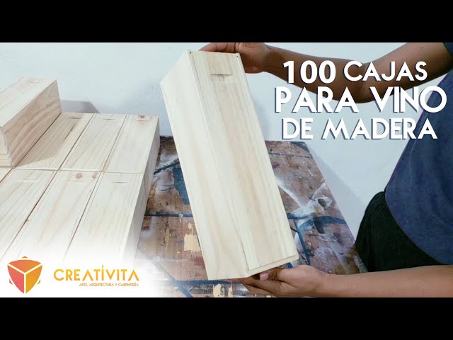 Vídeo relacionado con Caja de madera para vino | 3 Botellas | Cuerda en asa y tapa DM deslizante | Perfecta para regalos Decoupage Almacenamiento Decoración Manualidades