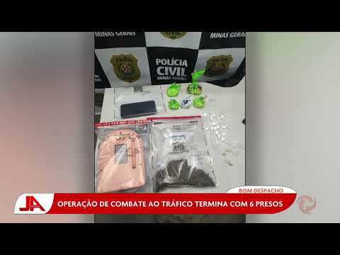 Bom Despacho: Operação de combate ao tráfico termina com 6 presos