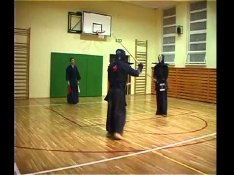 Warsaw Kendo Leauge - January 2012 - Rogalski (red) vs. Piotrowski (shiro)