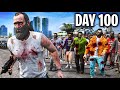 I Survived 100 DAYS In A Zombie Apocalypse GTA 5