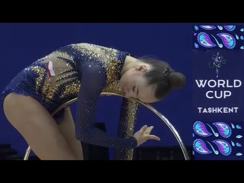 Emilia Heichel POL Hoop Qualification (26.800) 2025 World Cup Tashkent #rhythmicgymnastics