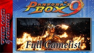 Pandora's Box 9 Retro Arcade Console Overview Gamelist
