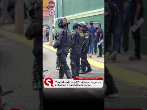 Tentativa de assalt0: vítimas de reagem e suspeito é bale@do em Sobral #ceará. #robertolira #news