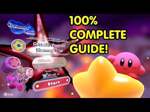 Kirby And The Forgotten Land | Redgar Forbidden Lands Masked Hammer Treasure Guide! | No Commentary!