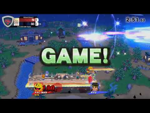 ABU 19:  Pow (Pacman) vs. Hades (Ryu) - SSB4 Singles WR3