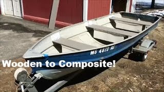 Wooden Boat Seat Upgrade to Composite (Trex)