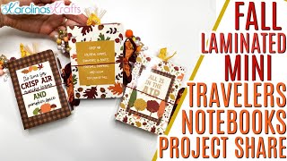 Fall Themed LAMINATED Travelers Notebooks Project Share using 12x12 I love Fall Paper by Echo Park