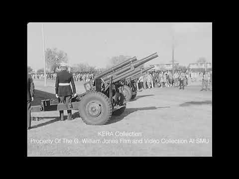 Demonstration Of A 155mm Howitzer M114