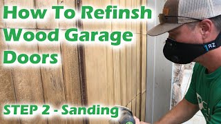 How to sand a garage door for refinishing