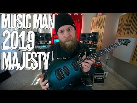 Music Man John Petrucci Signature Majesty Guitar - Smoked Pearl image 15