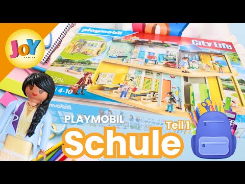PLAYMOBIL UNBOXING | Schule 🏫👩‍🏫 Teil 1 | City Life 🌇 71327 | Joy Family kids