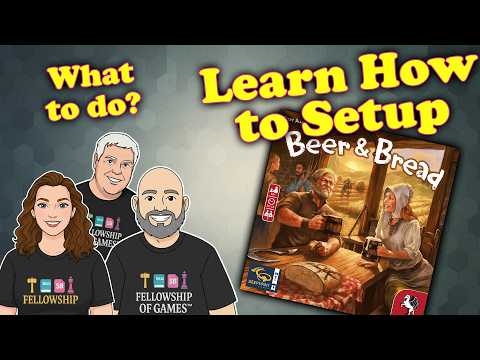Beer and Bread Boardgame Setup