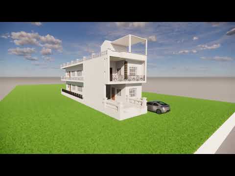 21x70 House Design 3D  1470 Sqft  165 Gaj  5 BHK  Modern Design  Terrace Garden  8x15 Meters