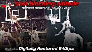 Wilt Chamberlain's Incredible Shot Blocking Elevation - Age 36 vs Age 25