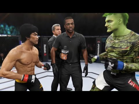 Bruce Lee vs. Green Dragon - EA Sports UFC 2 - Epic Fight 🔥🐲