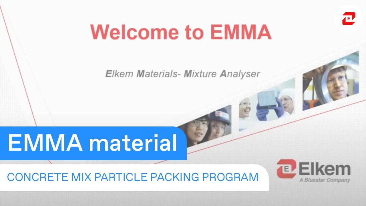 EMMA - Concrete Mix Particle Packing Program