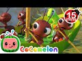 15 MIN LOOP Row Row Row Your Boat Ant Version More Nursery Rhymes Kids Songs CoComelon