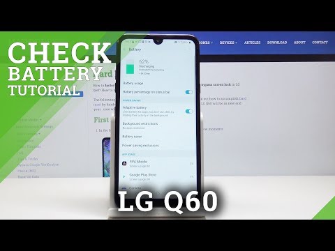 How to Locate Battery Percentage in LG Q60 – Battery Level