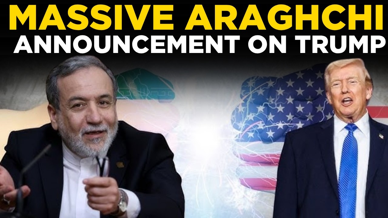 BREAKING NEWS LIVE | Iran's Araghchi Holds Press Conference on President Trump & JCPOA | TRUMP NEWS