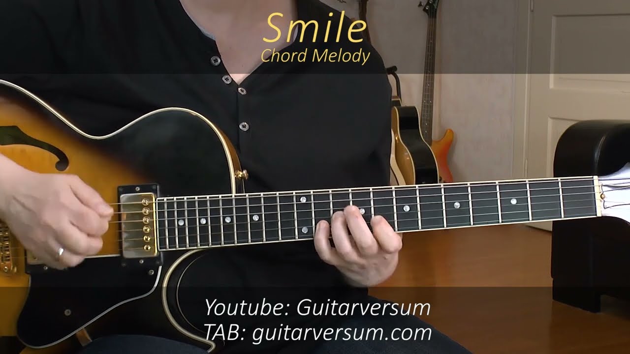 SMILE Chord Melody Guitar Cover by Sandra Sherman