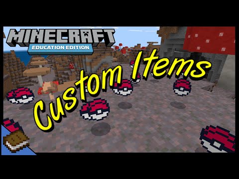 How to Create Custom Items - MINECRAFT EDUCATION