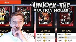 HOW TO UNLOCK THE AUCTION HOUSE IN NBA LIVE MOBILE 18! Fastest Way To Rank Up!