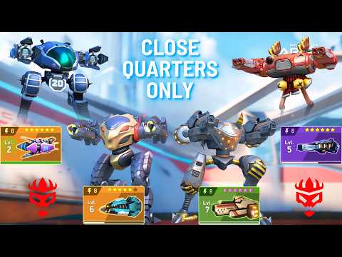 Little Mechs & Close Quarters Only - Shotgun 8, Ember Gun 8, Revoker 8, Howler 8 - Mech Arena