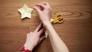 Decorazioni con la carta: come fare una stella