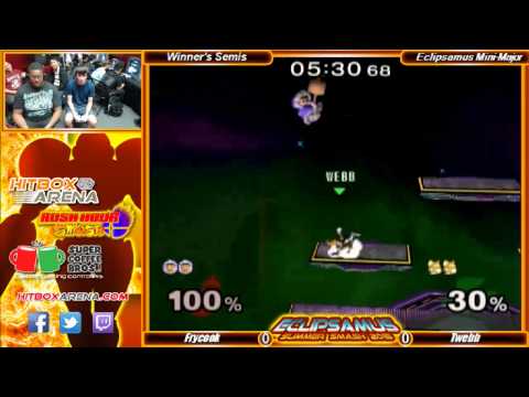 Eclipsamus Mini Major Melee Singles Frycook (Ice Climbers) vs Twebb (Fox) Winner's Semis