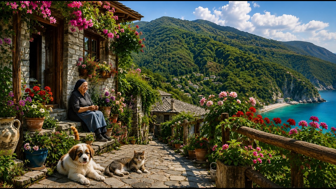 This Tiny Greek Village Has Everything — Stone Houses, Beaches, and No Crowds