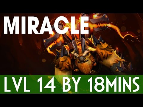 Miracle- Dota 2 Earthshaker Offlane - Lvl 14 by 18 Mins - Need Some MOTIVATION #2