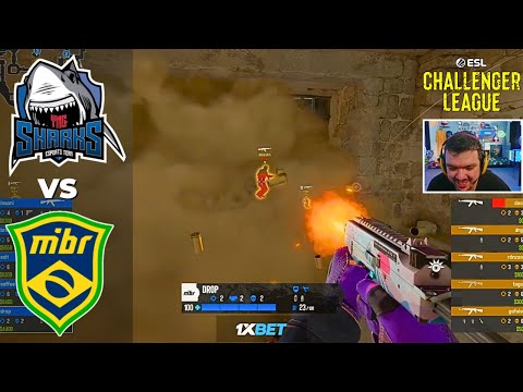 MIBR VS SHARKS - ESL CHALLENGER LEAGUE SEASON 47 SA (ANCIENT - MAPA 1 MD1)
