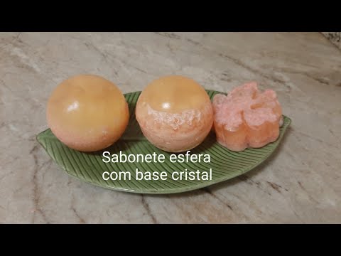 Sabonete Esfera com base cristal ❄️