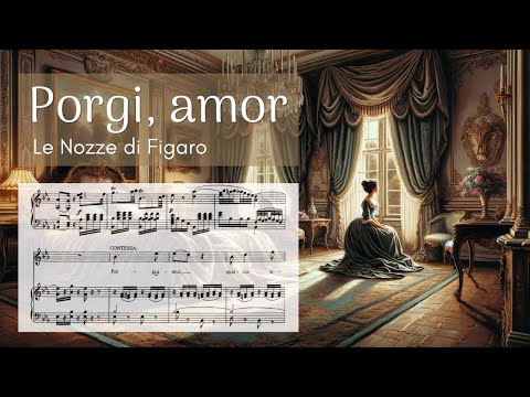 🎼Full Orchestra Accompaniment with Score // Porgi amor