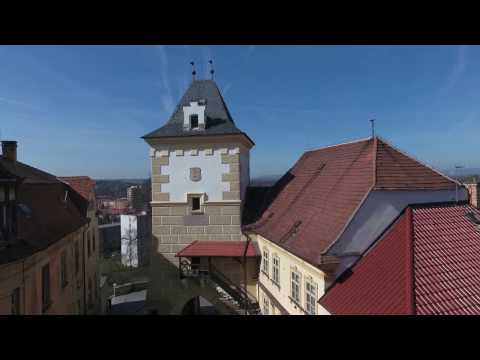 World Cities - Zatec town (Saaz) - view from the sky