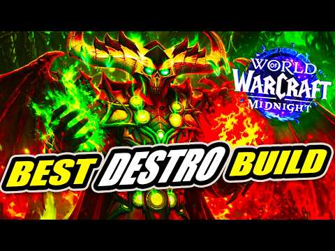 BEST DESTRUCTION WARLOCK BUILD + BURST ROTATION+MACROS+BIS STATS Midnight 12.0 World of Warcraft PvP