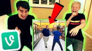 REACTING TO OUR SAM AND COLBY VINE COMPILATION!